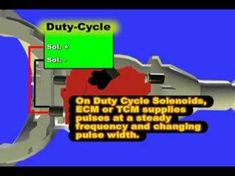 transmission pressure solenoid - Transmission Shift Solenoid Explains the Shift Solenoid testing. Modern transmission use a specific combination of shift solenoid ON position the perform the...