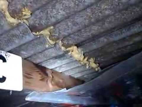 how to fix a leak in an asbestos roof
