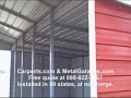 Metal Horse Barn - Red Metal Horse Barn - Red