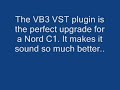 A sound only vid where I demonstrate how a Nord C1 sounds through the Leslie simulation part of the VB3 VTSi plugin. I used savihost to run the plugin and a Behrigner fca202 sound card. I think the VB3 really makes the Nord C1 sound a lot better than with the original leslie sim The Vb3 is the perfect adon for a Nord C1 owner.