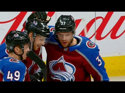 Video: MacKinnon scores twice within a minute as Avalanche pile it on Sharks