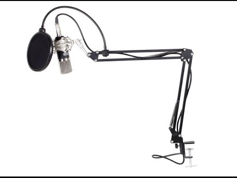 Tonor Mikrofon Komplett Set Mic Spinne Mic Arm Kabel Usb Soundkarte ALL in One