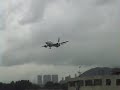 Qantas Boeing 767 landing Hong Kong Kai Tak Airport 香港 启德机场