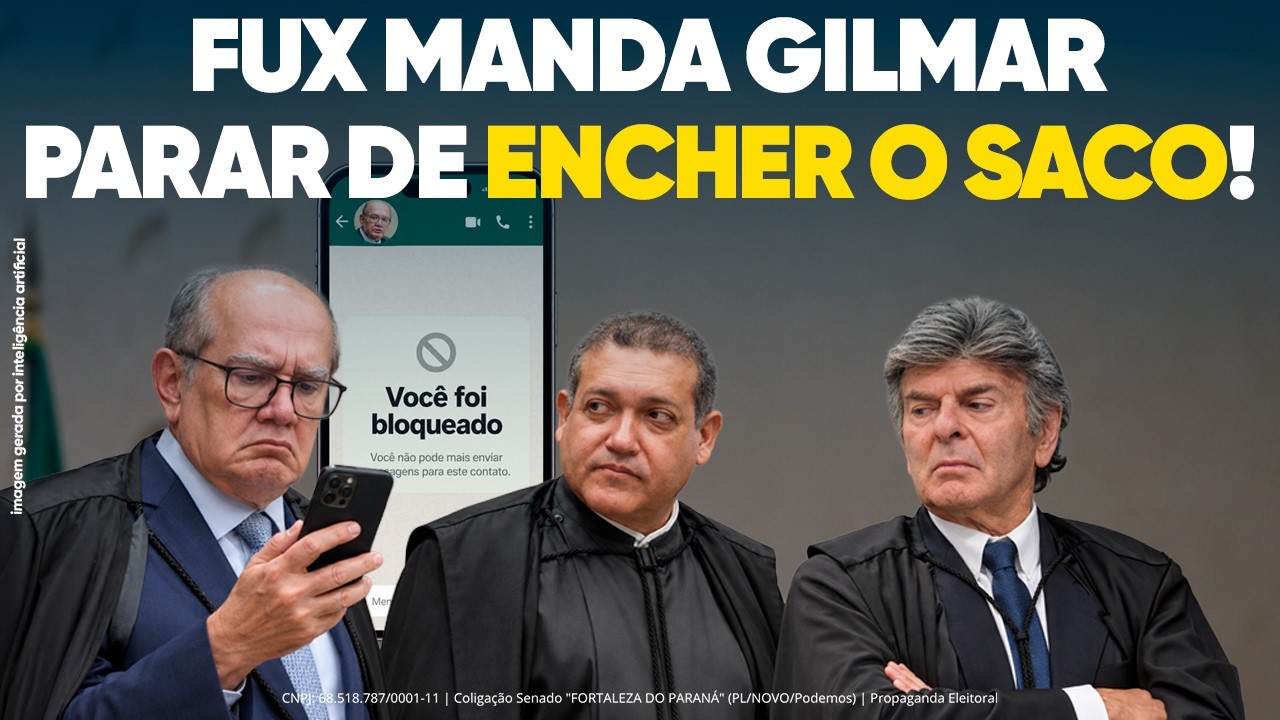 Gilmar Ameaça Ministros e é Bloqueado no WhatsApp!