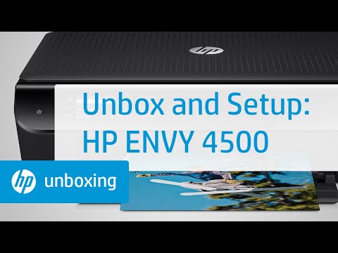 4500 - Learn how to unbox and set up the HP Envy 4500 e-All-in-One printer. Items included in the box might vary by region. The steps shown also apply to the HP Env...