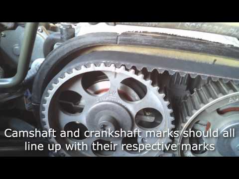 Suzuki Forenza timing belt and water pump replacement part 2 of 2