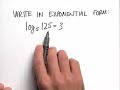 logarithmic exponential