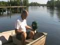 Running an old antique outboard Mercury KE4 1950
