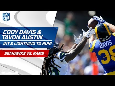 Video: Cody Davis' Leaping INT Sets Up Tavon Austin's Lightning-Fast TD! | Seahawks vs. Rams | NFL Wk 5