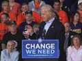 Joe Biden gives a community gathering in Greensburg, PA.