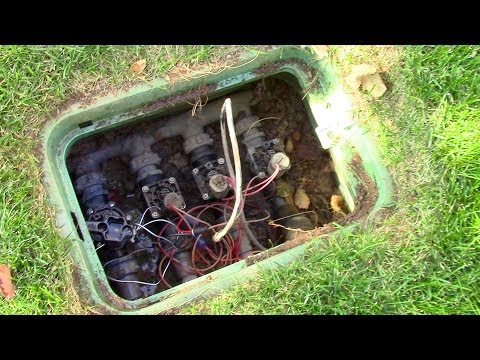 how to drain irrigation valve