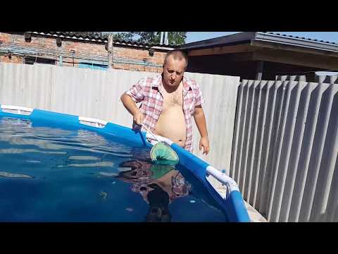 Очищение бассейна зеленкой Очищение бассейна зеленкой