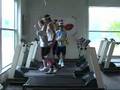 Wes, Rahny & Alley Do OK Go's Treadmill Video