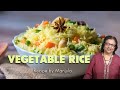 Vegetable Rice (Pulav) Recipe by Manjula
