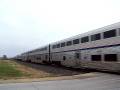 Amtrak Empire Builder #8 through Goodview, MN 11-9-08