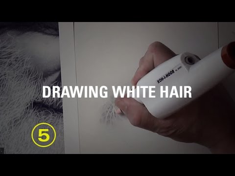 how to draw white hair
