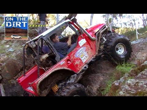 landcruiser - This Toyota Landcruiser makes its way up a fast flowing creek bed and then up a waterfall. Not a bad effort either featuring Allan Cox from the