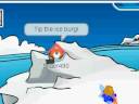 Tipping the ice burg club penguin