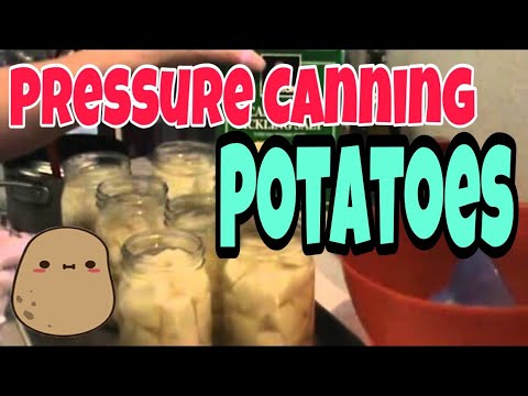 canned food - Come with me as I pressure can potatoes.