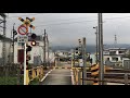 小田急小田原線の踏切（栢山ー富水）神奈川県　富水駅の近く