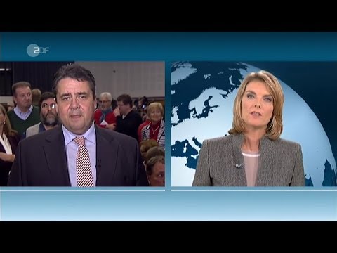 Gabriel - SPD-Chef Sigmar Gabriel hat die verfassungsrechtlichen Bedenken zum Mitgliederentscheid über die große Koalition als „Quatsch