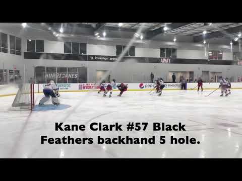 Kane Clark #57 Black 2022/23 Jr Canes Tier 1 Goal Vs Jr. Rangers