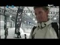 the first international indoor competition in history of the snowscoot sport took place last november in the snowhall of amn�ville in france.