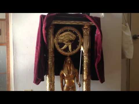 大きめのエジプト神像が送りつけられたので目覚まし機能を搭載した