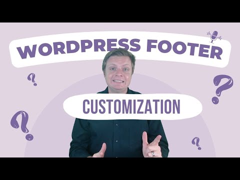 how to edit footer in wordpress