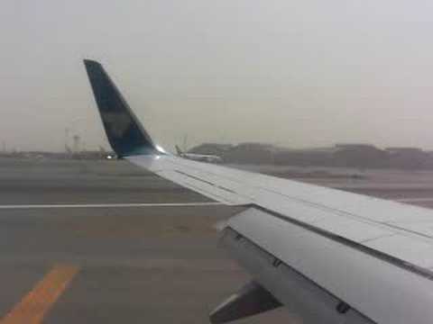 Landing at dubai Airport