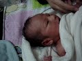Sarah Steif getting her pupik cleaned after taking a bath.