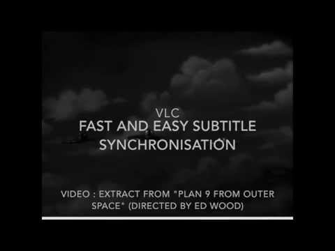 how to sync vlc subtitles