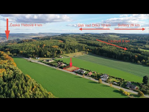 Video Parcela pro výstavbu rodinného domu, číslo: 361/22, velikost 1202m2, Zhoř u České Třebové