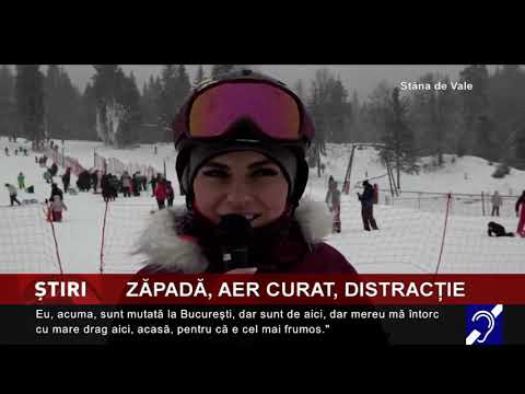 Zăpadă, aer curat și distracție, la Stâna de Vale