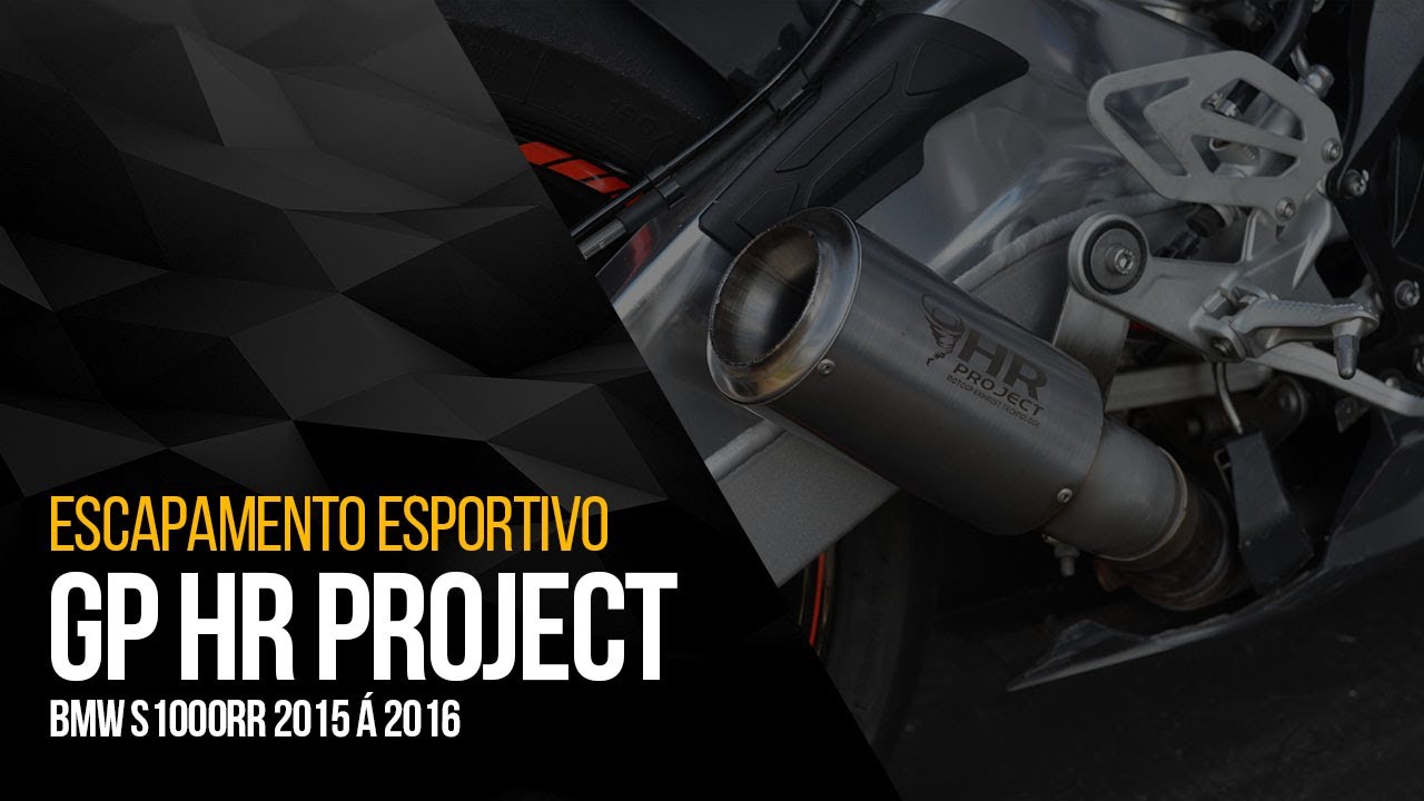 Capa do vídeo  Escapamento GP HR Project Inox Bmw S 1000 RR 2015 a 2016