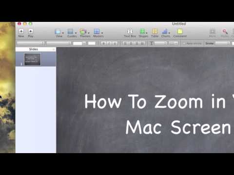 how to zoom screen on mac