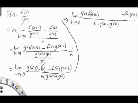 how to prove quotient rule