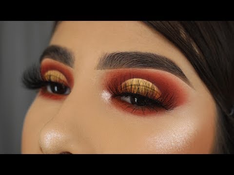 HALO CUT CREASE | Tonos Naranjas & Rojos | Alondra Villagomez