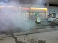 Volvo v70 burning p� Shell