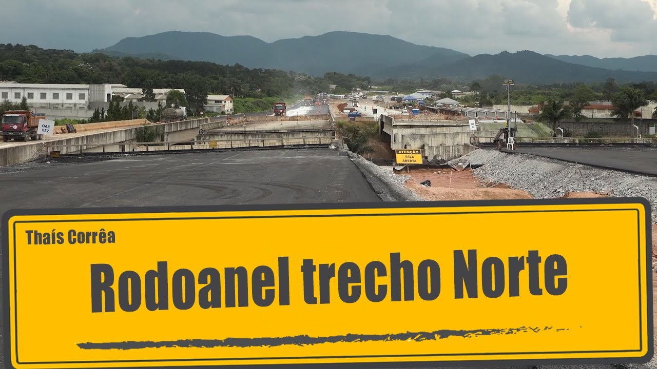 Obras do trecho Norte Rodoanel Mário Covas em São Paulo