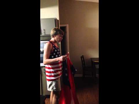 how to properly hang a. flag vertically