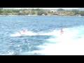 Hardcore Water skiing behind a sunseeker Superhawk 50 The boat is powered by 2*680 hp Man engine. Max speed is 40kts. Normally it takes about 15 to 20 seconds max to take off with a ski off-shore behind this Sunseeker; but this day, the turbo took a hell of a time to run properly!