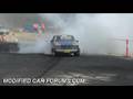 Datsun Stanza burnout Southcoast Nationals Moruya 2008