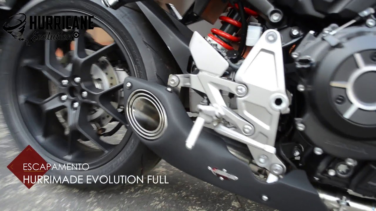 Capa do vídeo  Escapamento Hurrimade Evolution Full Honda CB 1000R 2019 a 2024