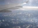 Flying above French Alps - A340 Gulf Air