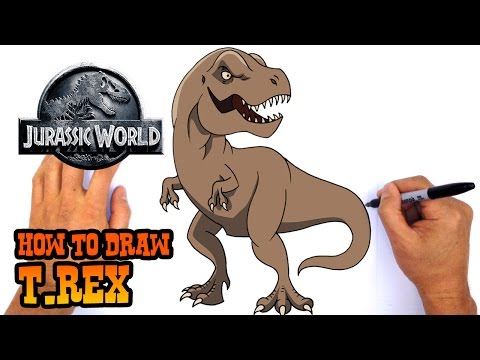 video-linktoworks-How to Draw T Rex | Jurassic World - YouTube