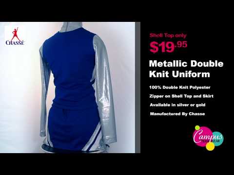 campusteamwearvideos - Chasse's new double knit uniform shell top(420PTM) is constructed of high quality double knit metallic material, features a straight bottom a side zipper for...