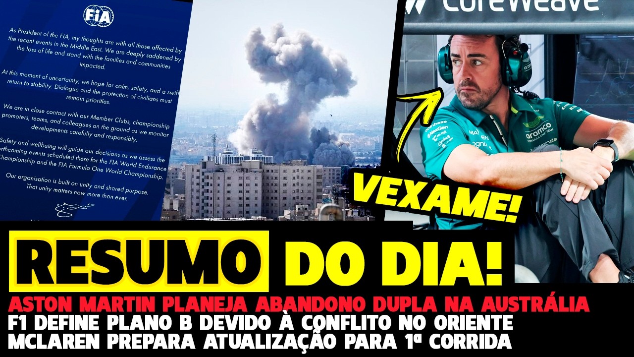 🚨ASTON PLANEJA ABANDONAR GP E F1 PREPARA PLANO B PARA EVITAR CANCELAMENTOS | FÓRMULA 1 | GPEMCASA
