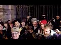 Bono, Glen Hansard, Declan O'Rourke, Mundy, Liam O Maonlaí, Matthew Devereux, Steve Wall, Vincent Swan and Ciarán Kilbride playing '(Christmas) Baby Please Come Home' on Grafton Street, Dublin, on Christmas Eve 2011. All money raised went to the homeless charities Simon & The Peter McVerry Trust.