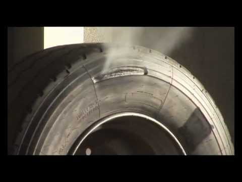tyres - This video footage was captured by ATS Euromaster to show the catastrophic effects of inflating a truck tyre which has previously suffered run-flat damage. I...